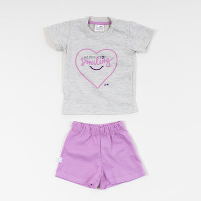 baby girl matching top & short