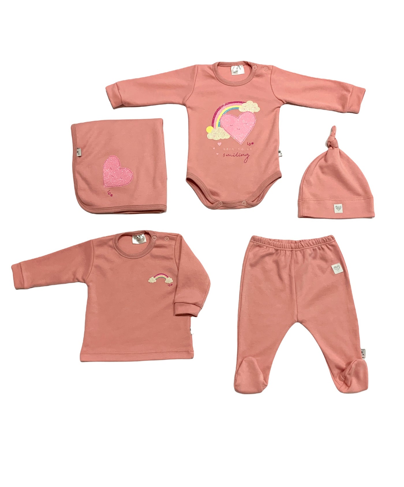 girl cotton 5-piece set